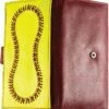 Leather Softball Checkbook Wallet