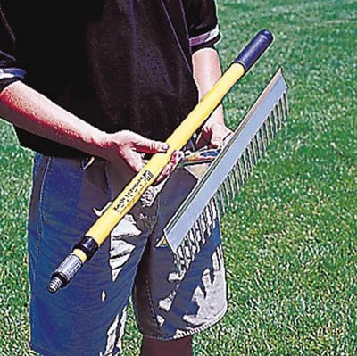 Midwest 24"W Collapsible Base Runner Infield Rake 1 Midwest 24"W Collapsible Base Runner Infield Rake