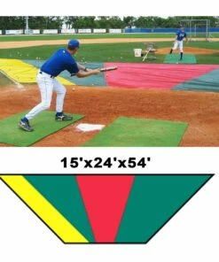 Minor League Bunt Zone Infield Protector, 15'x24'x54' -Cheap Softball Store a15 744 new 01
