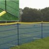 Grand Slam ABOVE GROUND Temporary Fence Package, 50' Forest Green