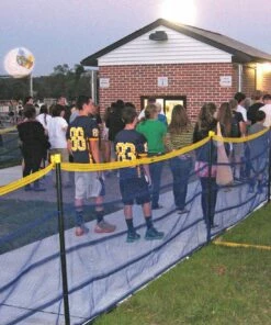 Grand Slam ABOVE GROUND Temporary Fence Package, 50' Forest Green -Cheap Softball Store a15 930d