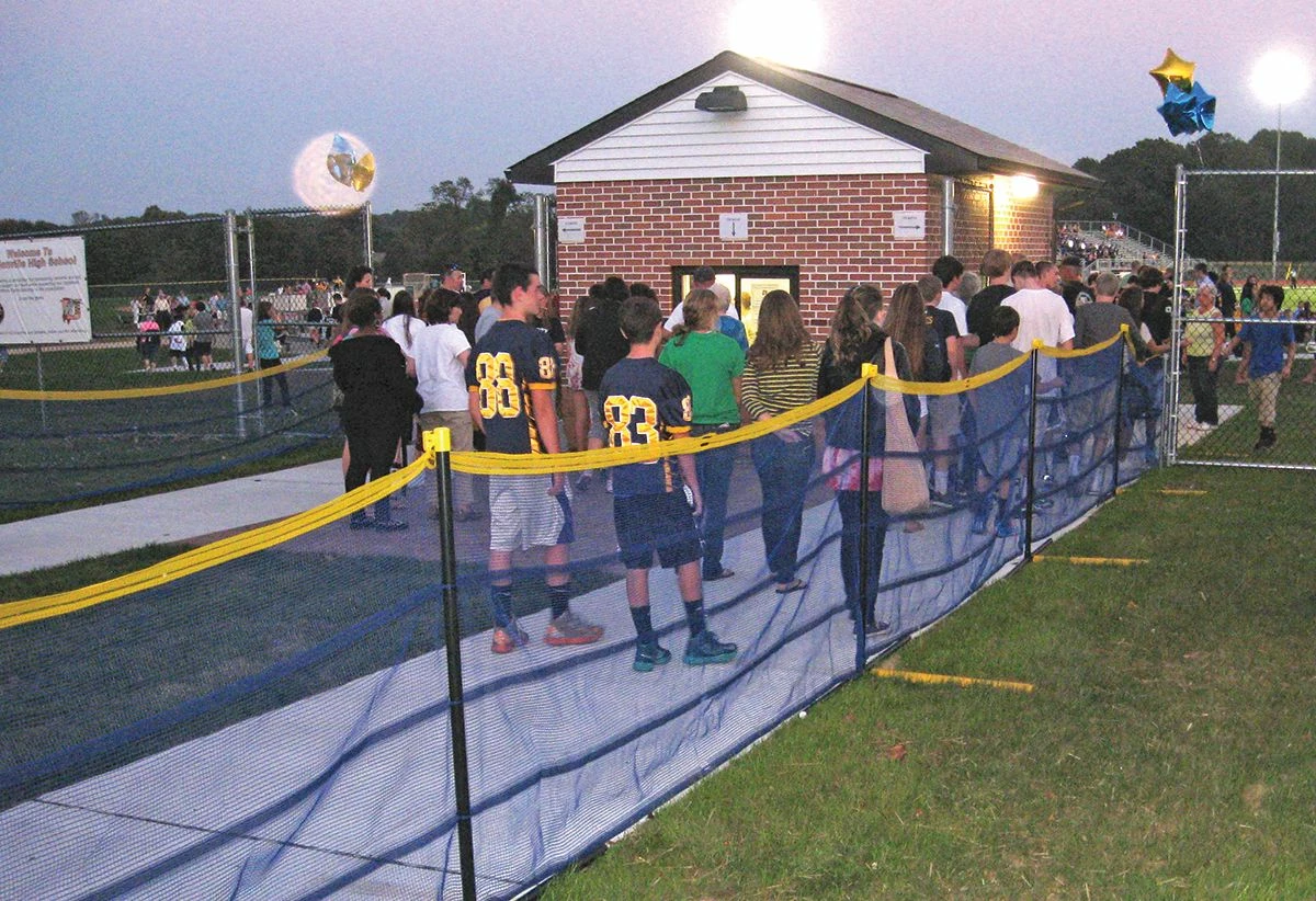 Grand Slam ABOVE GROUND Temporary Fence Package, 150' Red 6 Grand Slam ABOVE GROUND Temporary Fence Package, 150' Red - Image 6