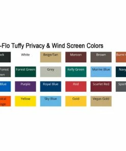 Aer-Flo Tuffy 6'H Privacy & Wind Screen -Cheap Softball Store a15 980 colors chart