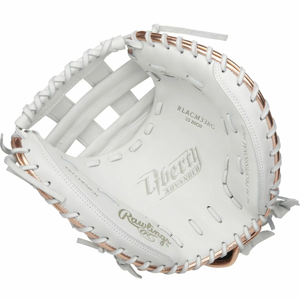 Rawlings 33" Liberty Advanced Fastpitch Softball Catcher's Mitt, RLACM33RG-3/0 2 Rawlings 33" Liberty Advanced Fastpitch Softball Catcher's Mitt, RLACM33RG-3/0 - Image 2