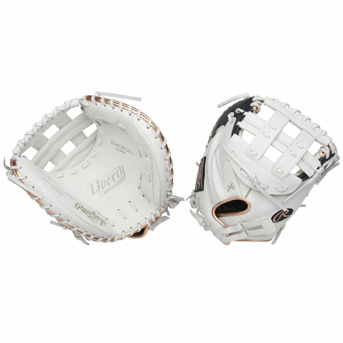 Rawlings 33" Liberty Advanced Fastpitch Softball Catcher's Mitt, RLACM33RG-3/0 1 Rawlings 33" Liberty Advanced Fastpitch Softball Catcher's Mitt, RLACM33RG-3/0