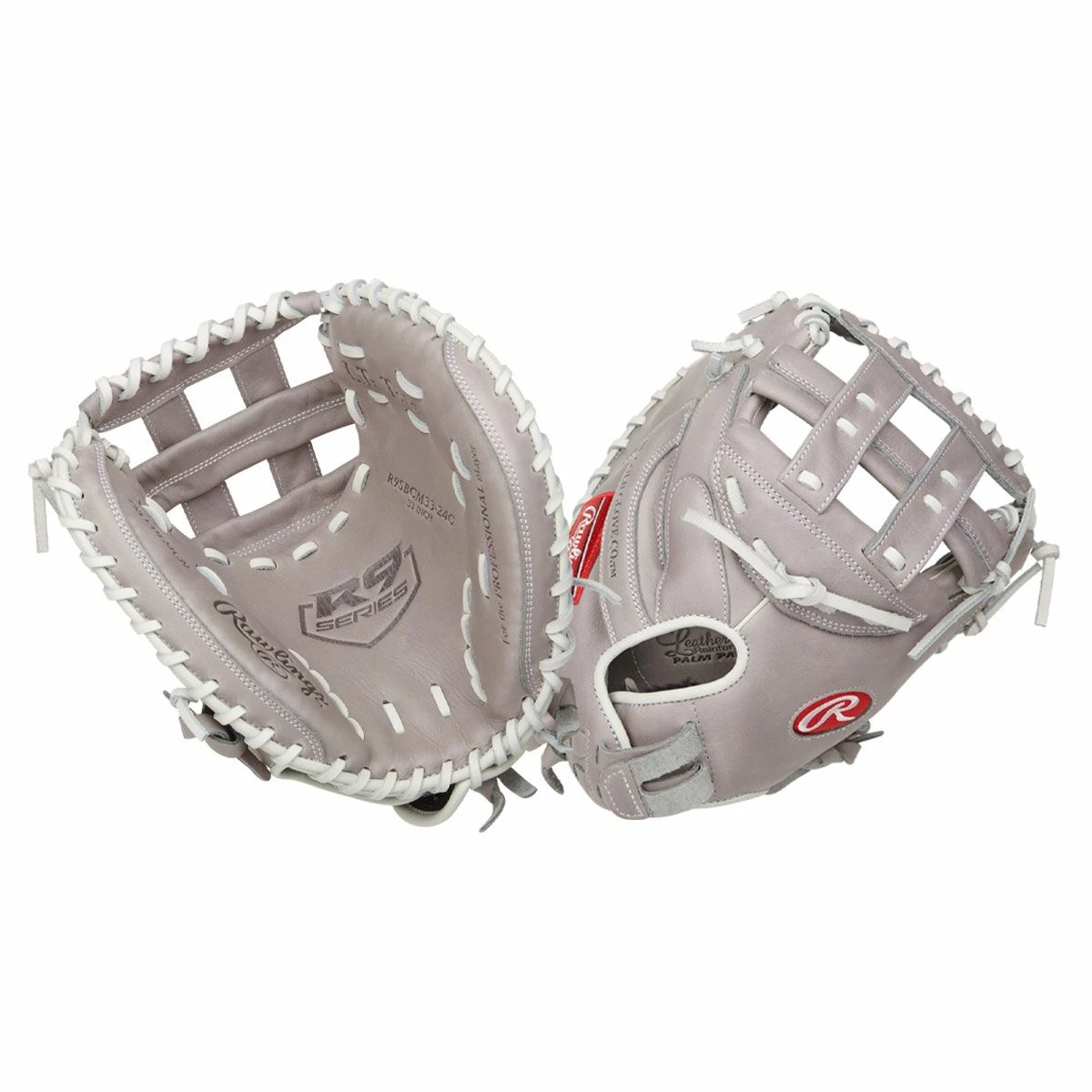 Rawlings R9SBCM33-24G-3/0 33" R9 Fastpitch Softball Catcher's Mitt 1 Rawlings R9SBCM33-24G-3/0 33" R9 Fastpitch Softball Catcher's Mitt