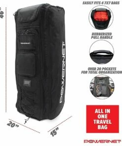 POWERNET Rolling Baseball/Softball Equipment Coaches Bag -Cheap Softball Store a31 019 02