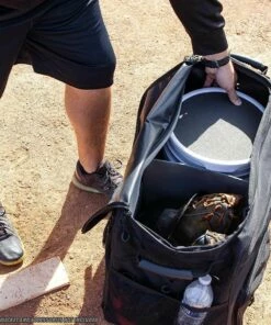 POWERNET Rolling Baseball/Softball Ball Bucket Caddy -Cheap Softball Store a31 020 05