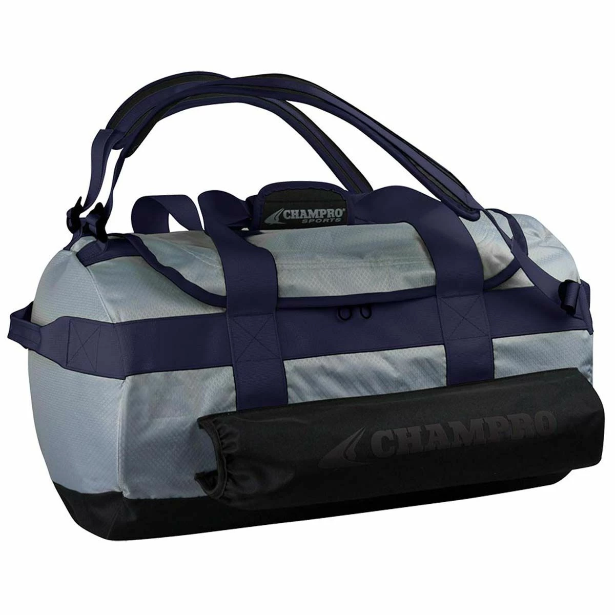 Champro Base Knock Duffle Backpack, 20"Lx12"Wx12"H Black 1 Champro Base Knock Duffle Backpack, 20"Lx12"Wx12"H Black