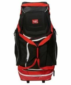 Rawlings R1502 Wheeled Catcher's Equipment Bag Black -Cheap Softball Store a32 044 sca