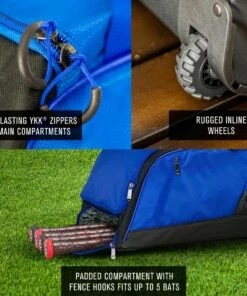 Easton Dugout Wheeled Equipment Bag Red -Cheap Softball Store a32 056 02