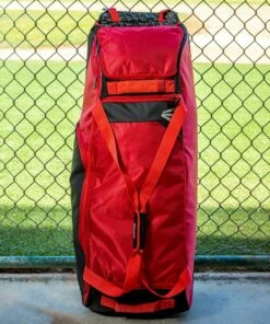 Easton Dugout Wheeled Equipment Bag Red -Cheap Softball Store a32 056 07