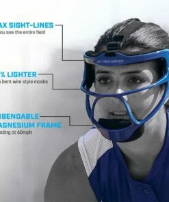 Champro Rampage Softball Fielder's Face Guard Scarlet -Cheap Softball Store a32 308 1