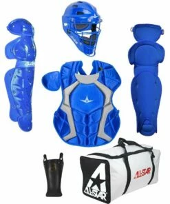 All Star CKCC912PS Age 9-12 Youth Player's Series NOCSAE Catcher's Kit Navy