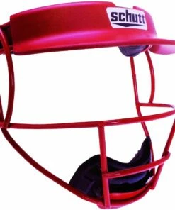 Schutt V1/V2 Softball Fielders Face Guard w/Visor Neon Pink