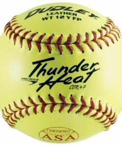 Dudley 12", 4A-147Y 47/375, ASA Thunder Heat Leather Fastpitch Softballs, dz