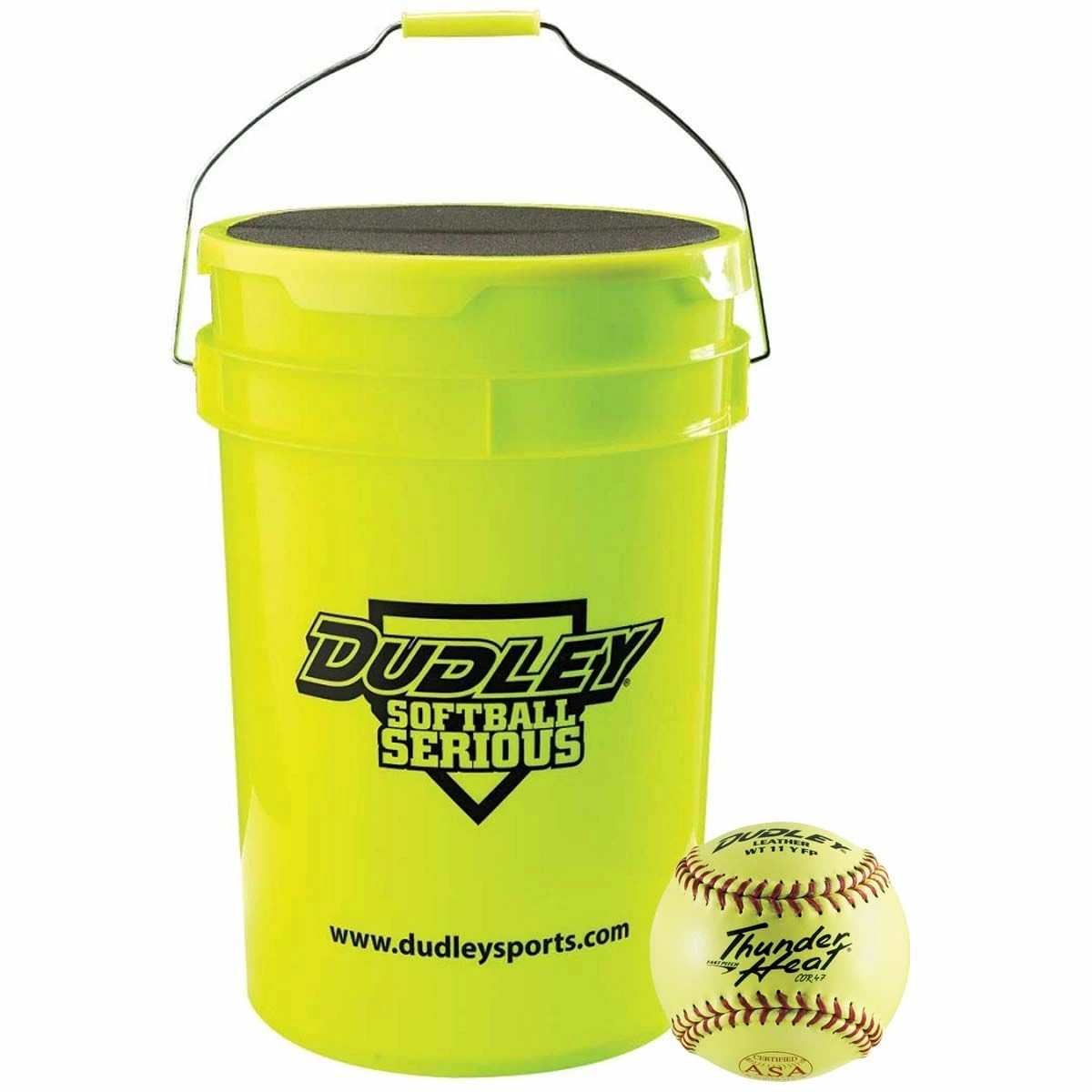 Dudley Bucket with 1dz 11", 4A531 ASA Fastpitch Softballs 1 Dudley Bucket with 1dz 11", 4A531 ASA Fastpitch Softballs