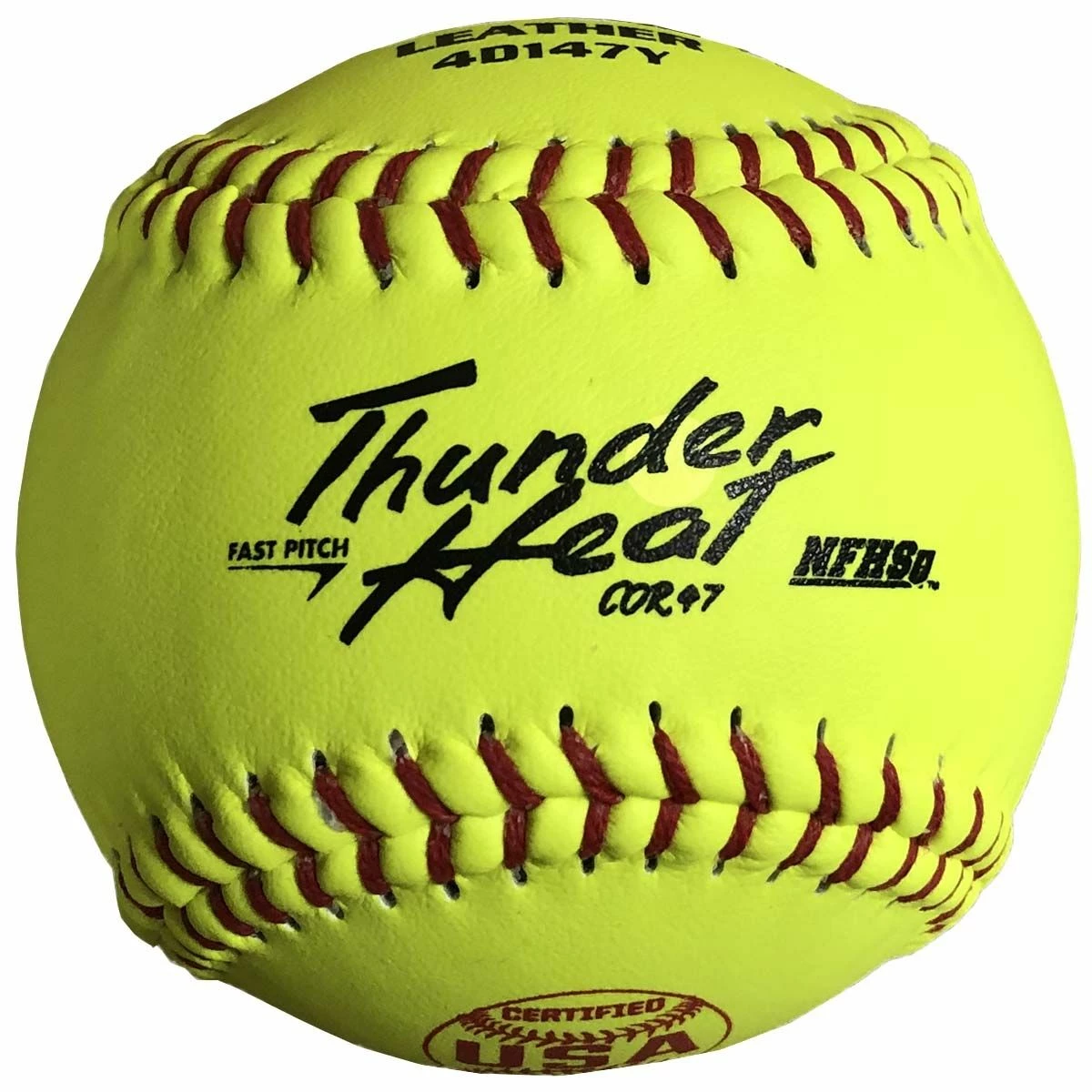 Dudley 12", 6/pk 4D147YR6 USA/NFHS Poly Fastpitch Softballs 2 Dudley 12", 6/pk 4D147YR6 USA/NFHS Poly Fastpitch Softballs - Image 2