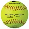 Champro 12” CSB10Y 44/375 ASA/USA Leather Slowpitch Softballs