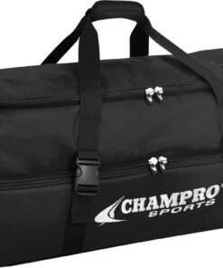 Champro Catcher/Umpire Wheeled Equipment Bag, 36"x16"x14" Black