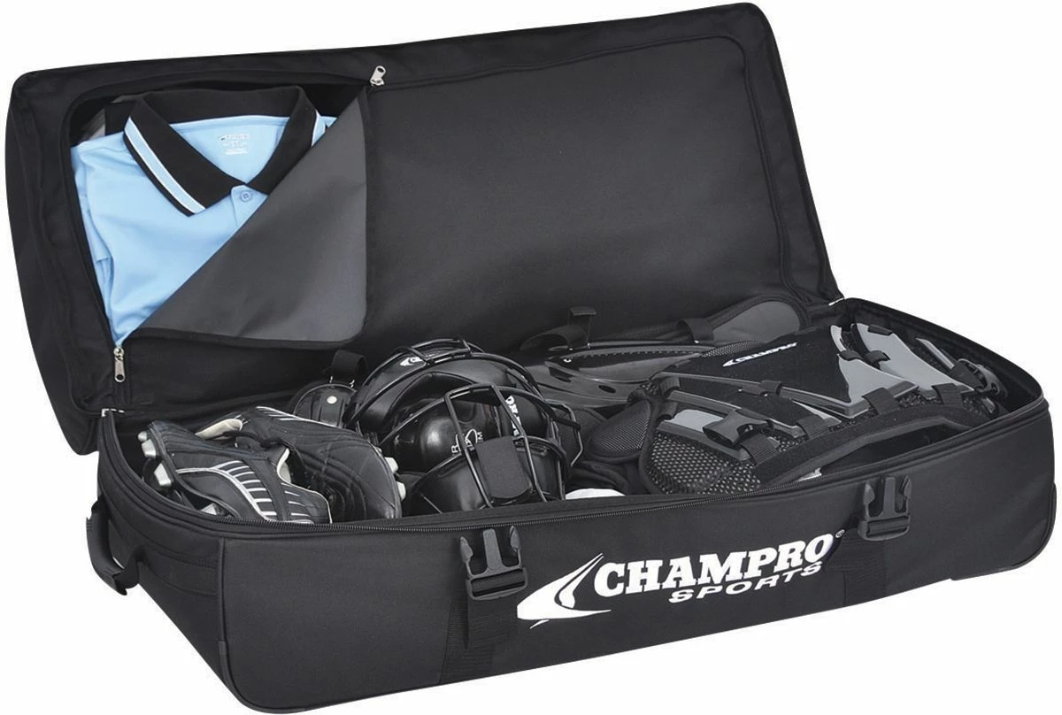 Champro Catcher/Umpire Wheeled Equipment Bag, 36"x16"x14" Black 3 Champro Catcher/Umpire Wheeled Equipment Bag, 36"x16"x14" Black - Image 3