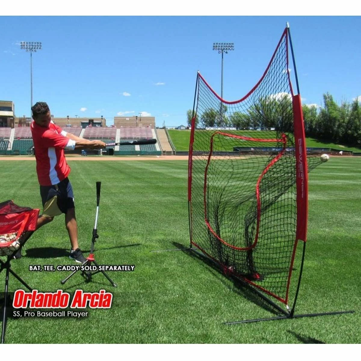 POWERNET 7'x7' DLX 2.0 Pop Up Hitting Net System Green 3 POWERNET 7'x7' DLX 2.0 Pop Up Hitting Net System Green - Image 3