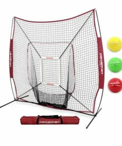 POWERNET 7'x7' DLX 2.0 Pop Up Hitting Net System Green