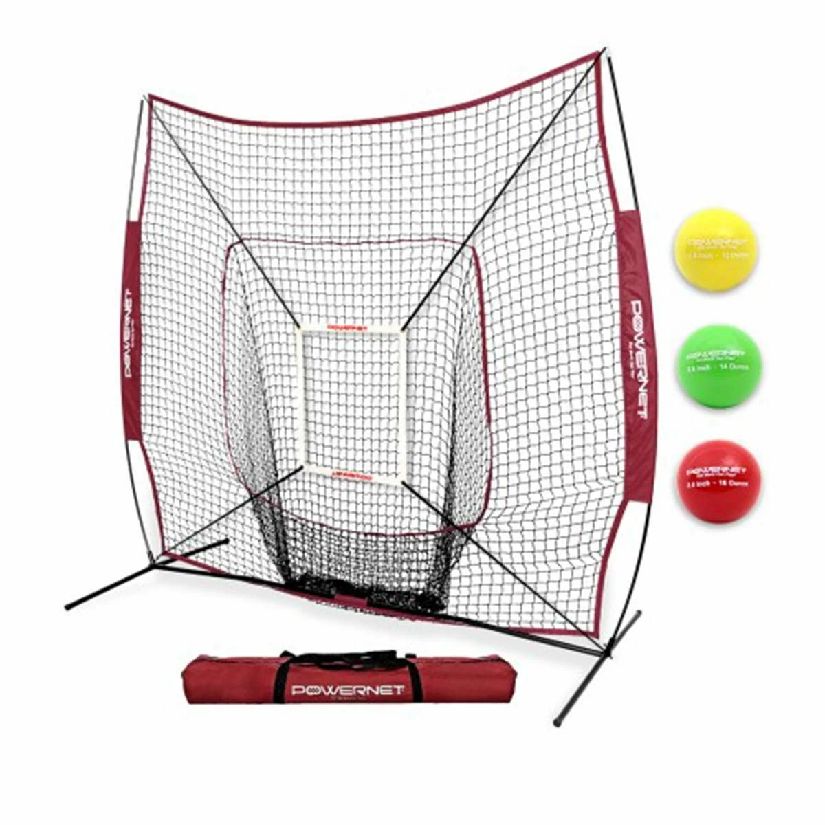 POWERNET 7'x7' DLX 2.0 Pop Up Hitting Net System Green 1 POWERNET 7'x7' DLX 2.0 Pop Up Hitting Net System Green