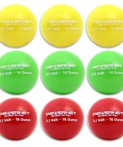 POWERNET Weighted Training Softball Set, 3.2" (9)