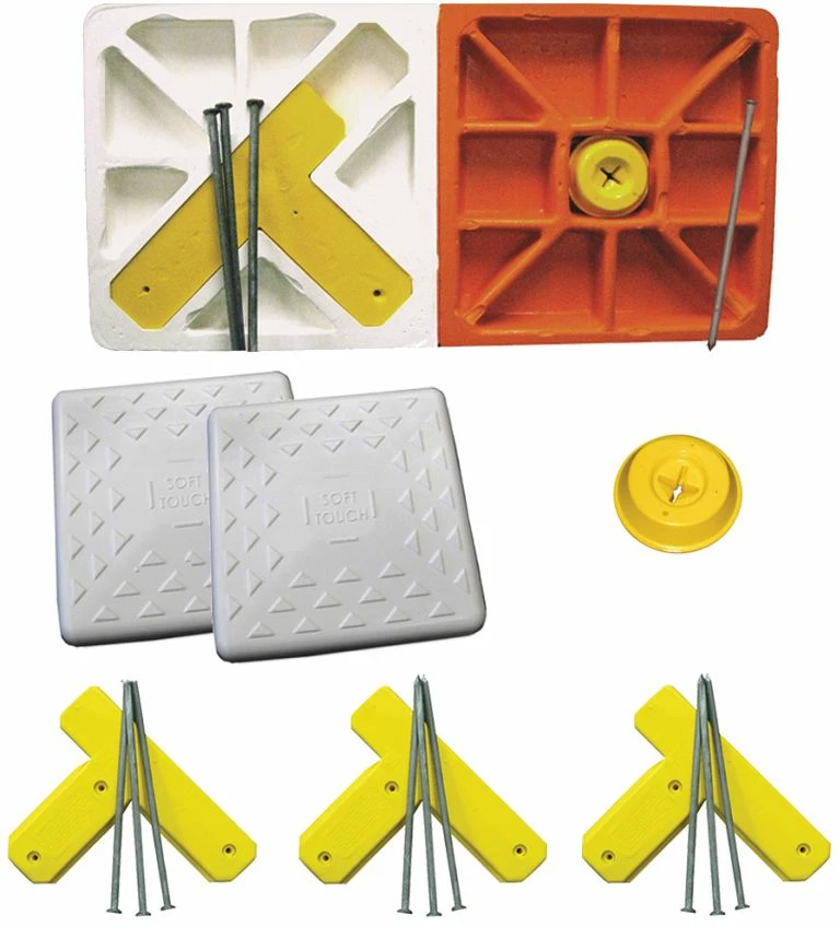 Soft Touch 15" Spike-Down Base Set w/ Double First Base, S15DBL-SET 1 Soft Touch 15" Spike-Down Base Set w/ Double First Base, S15DBL-SET