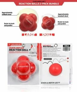POWERNET Reaction Balls, 2pk -Cheap Softball Store a33 013 01