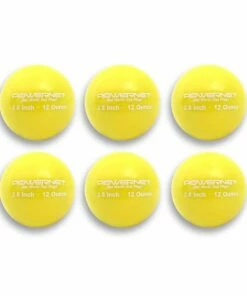 POWERNET 2.8" Weighted Batting/Throwing Training Balls, 6pk