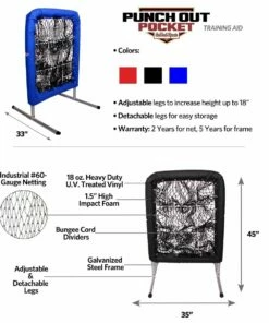 On Deck Sports Punch Out Pocket Pitching Trainer Royal -Cheap Softball Store a33 034 specs