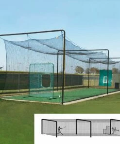 55' Varsity Batting Cage Tunnel Frame, 3-Section, Baseball/Softball