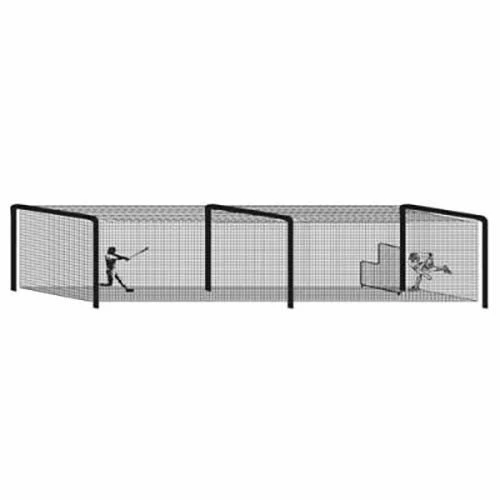 55' Varsity Batting Cage Tunnel Frame, 3-Section, Baseball/Softball 2 55' Varsity Batting Cage Tunnel Frame, 3-Section, Baseball/Softball - Image 2