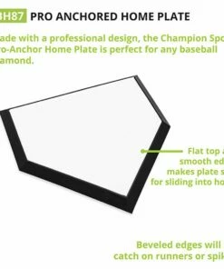 Champion Professional Removable Home Plate, BH87 -Cheap Softball Store a33 221 new 04