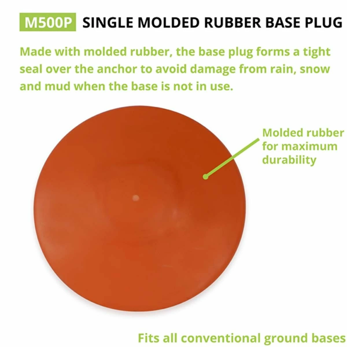 Champion Rubber Base Plug for Ground Anchors, M500P 2 Champion Rubber Base Plug for Ground Anchors, M500P - Image 2