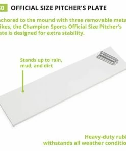 Champion Official Size Pitcher's Plate, 80 -Cheap Softball Store a33 255 new 4