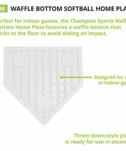 Champion Waffle Bottom Rubber Home Plate, 96 -Cheap Softball Store a33 279 new 01