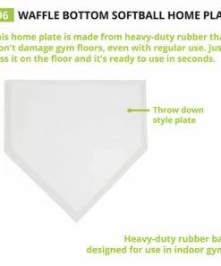 Champion Waffle Bottom Rubber Home Plate, 96 -Cheap Softball Store a33 279 new 02