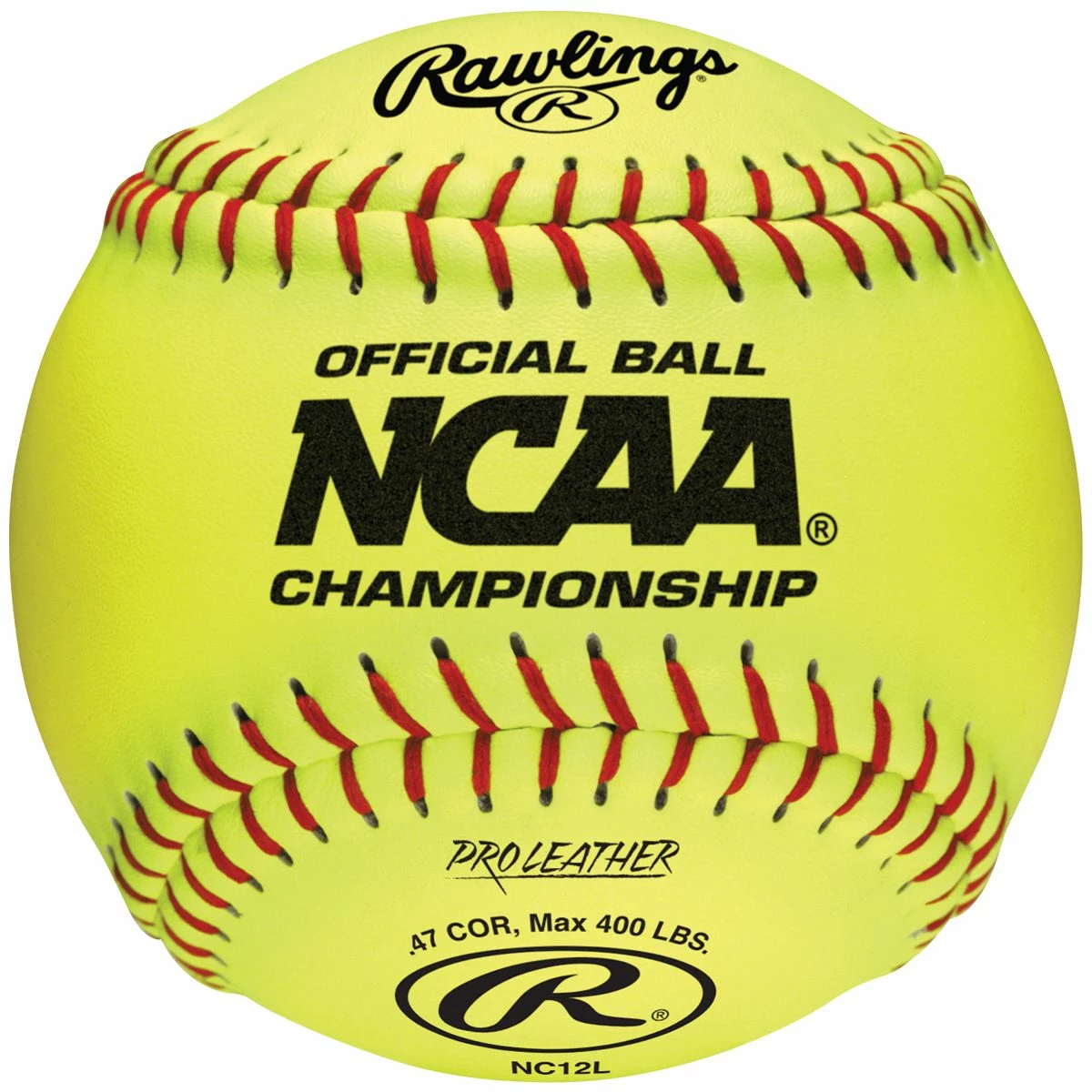 Rawlings 12" NC12L NCAA Championship 47/400 Leather Fastpitch Softballs, dz 1 Rawlings 12" NC12L NCAA Championship 47/400 Leather Fastpitch Softballs, dz