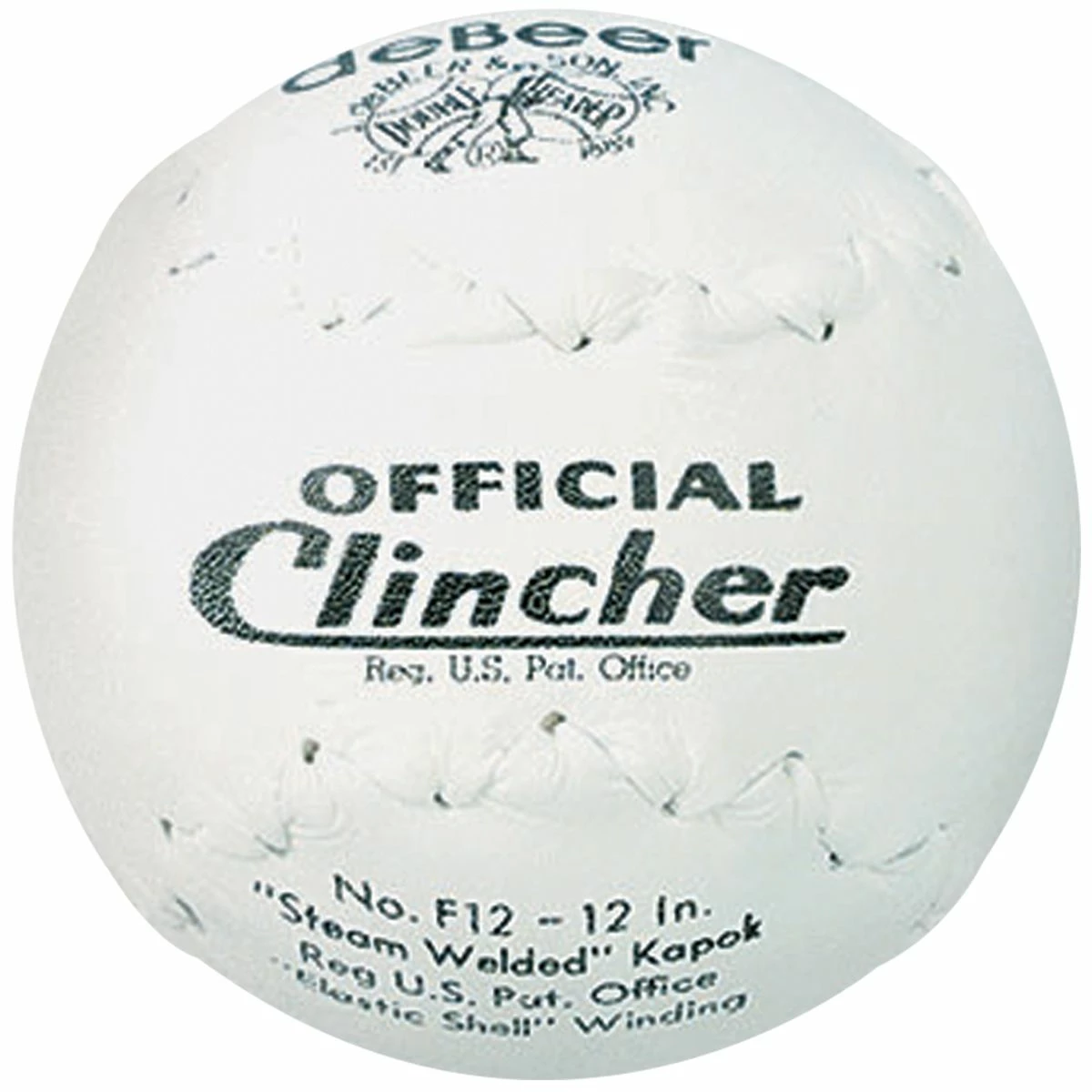 deBeer 12" Clincher F12 Official Softballs, dz 1 deBeer 12" Clincher F12 Official Softballs, dz