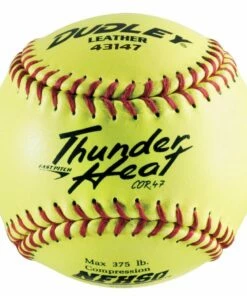Dudley 12" WT12YFP NFHS 47/375 Thunder Heat Leather Fastpitch Softballs, dz