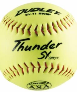 Dudley 11" SY11 GWSP 44/375 ASA Thunder Synthetic Slowpitch Softballs, dz