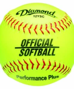 Diamond 12", 12YSC Official Synthetic Softball, Yellow