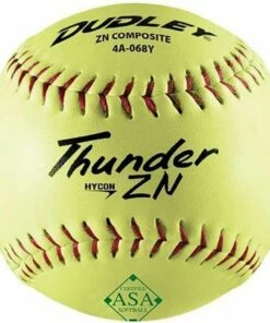 Dudley 12" Thunder ZN 52/300 ASA Slowpitch Composite Softballs, dz