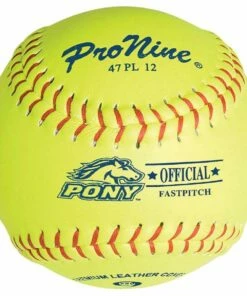 Pro Nine 12", 47 PL12 47/375 Official Pony League Leather Fastpitch Softballs, dz