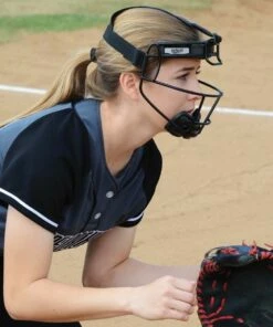 Schutt 122100CC Softball Fielder's Face Guard, ADULT Black -Cheap Softball Store a33 619