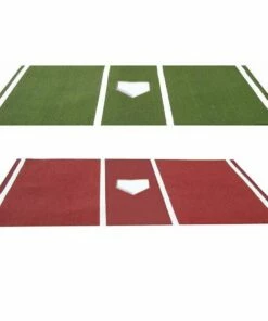 6'x12' Lined Batting Turf Mat Pro Green