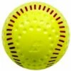 Baden 12" PSBRSY Dimpled Machine Softball, Yellow with Red Seam